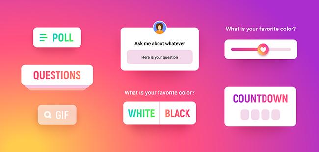 interactive Instagram stickers